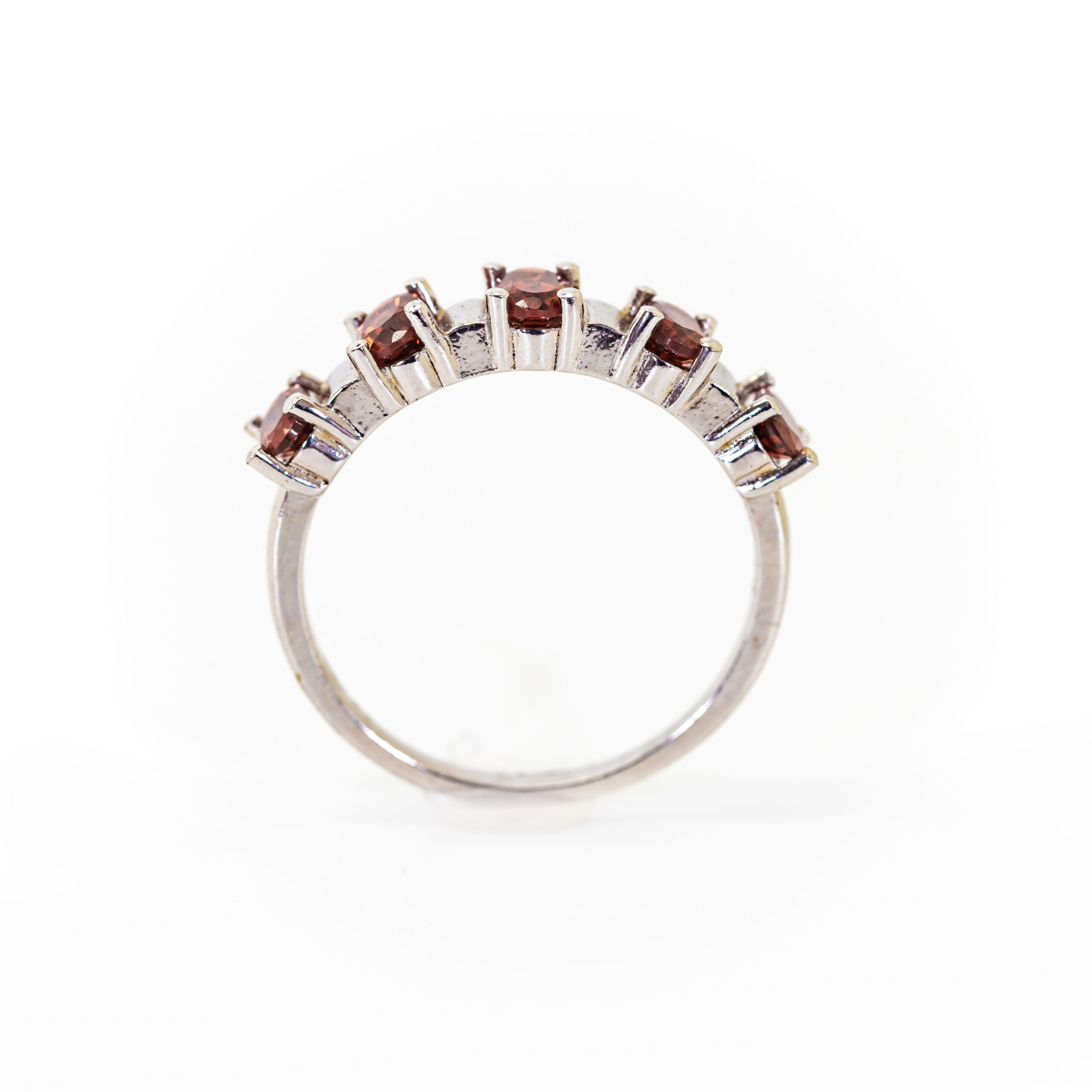 Oval Garnets Interspaced by Silver - Image 2