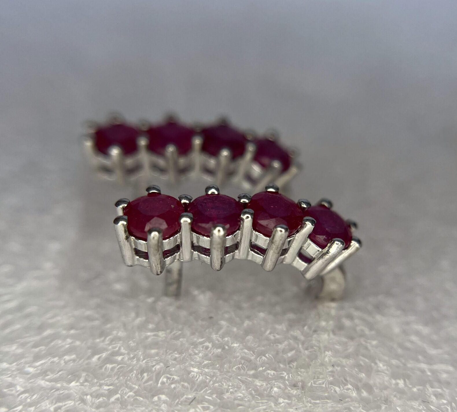 Ruby Five-Stone Half Eternity Ring - Image 4