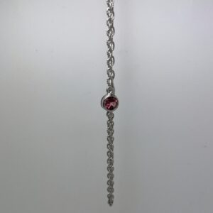 Single Stone Pink Tourmaline Bracelet