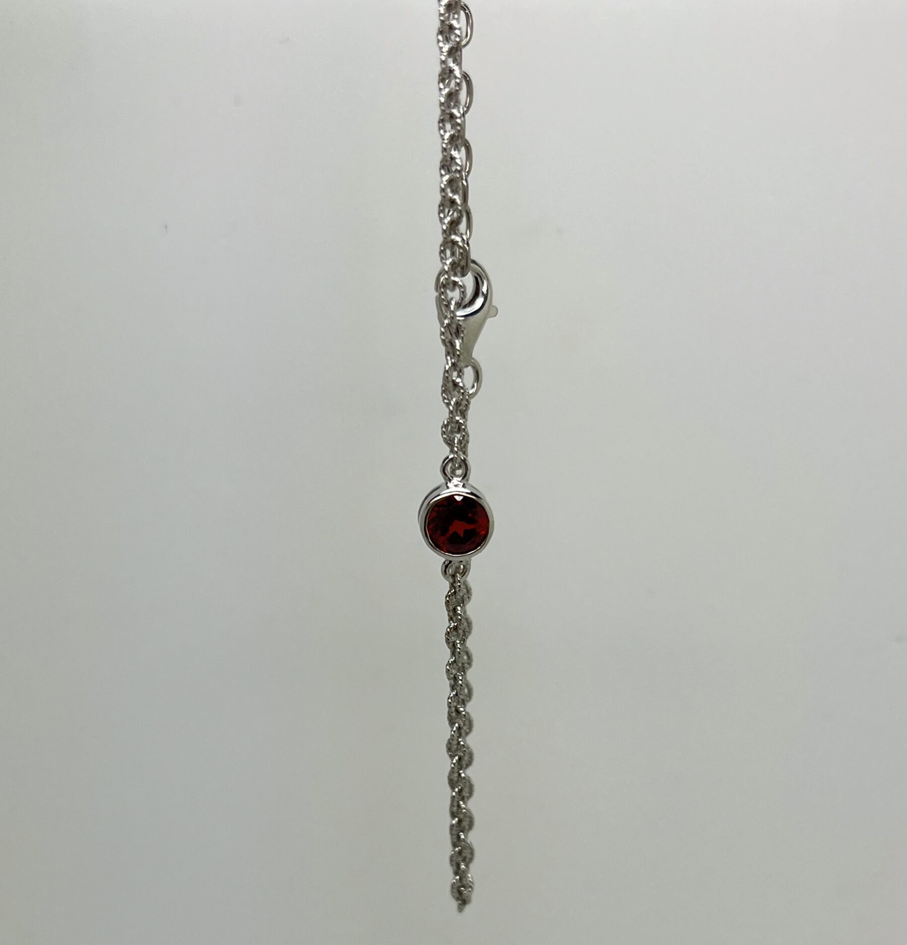 Single Stone Garnet Bracelet