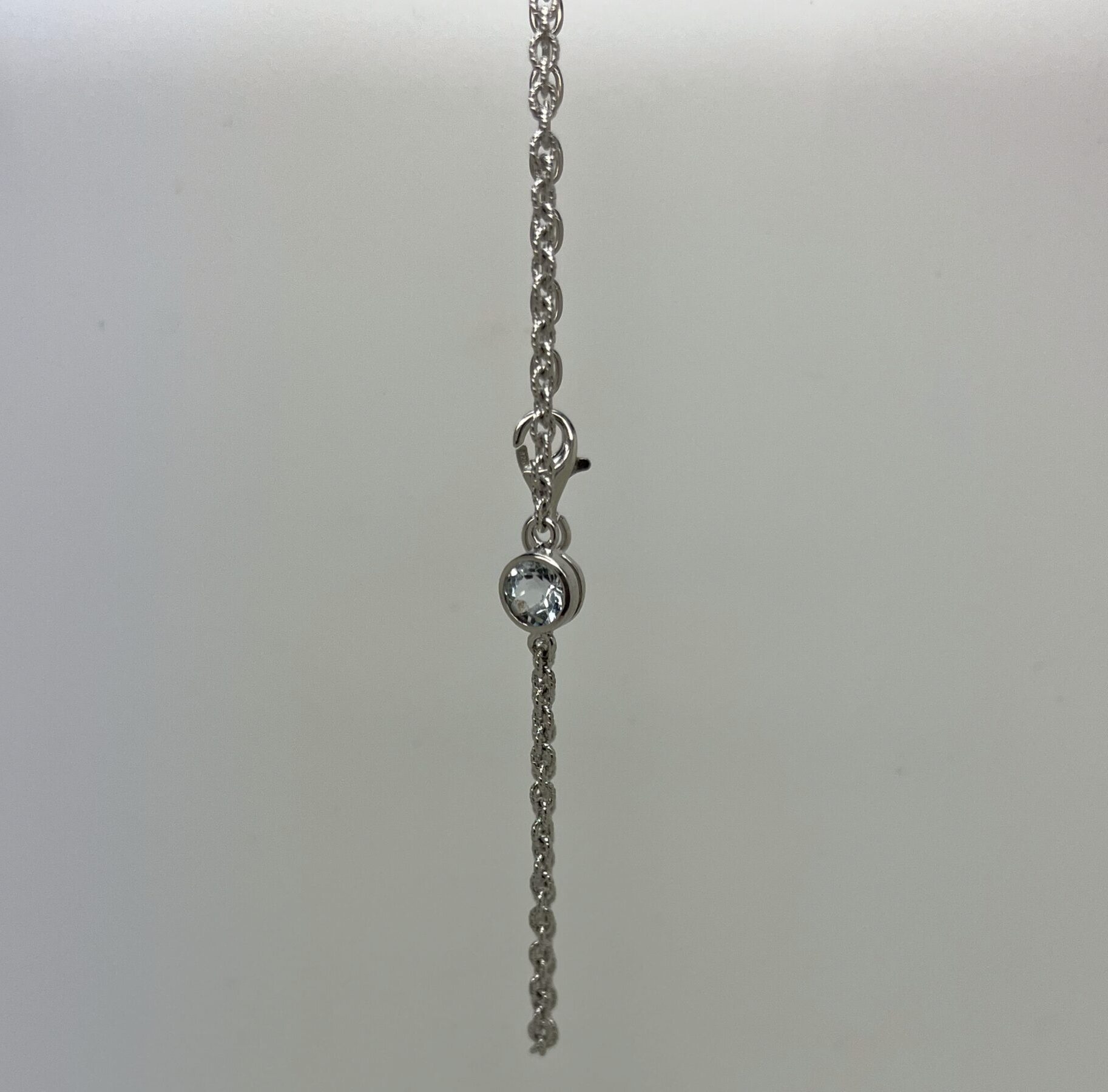 Single Stone Aquamarine Bracelet