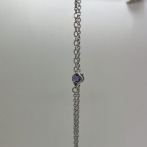 Single Stone Amethyst Bracelet