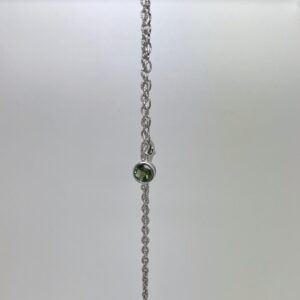 Single Stone Green Tourmaline Bracelet
