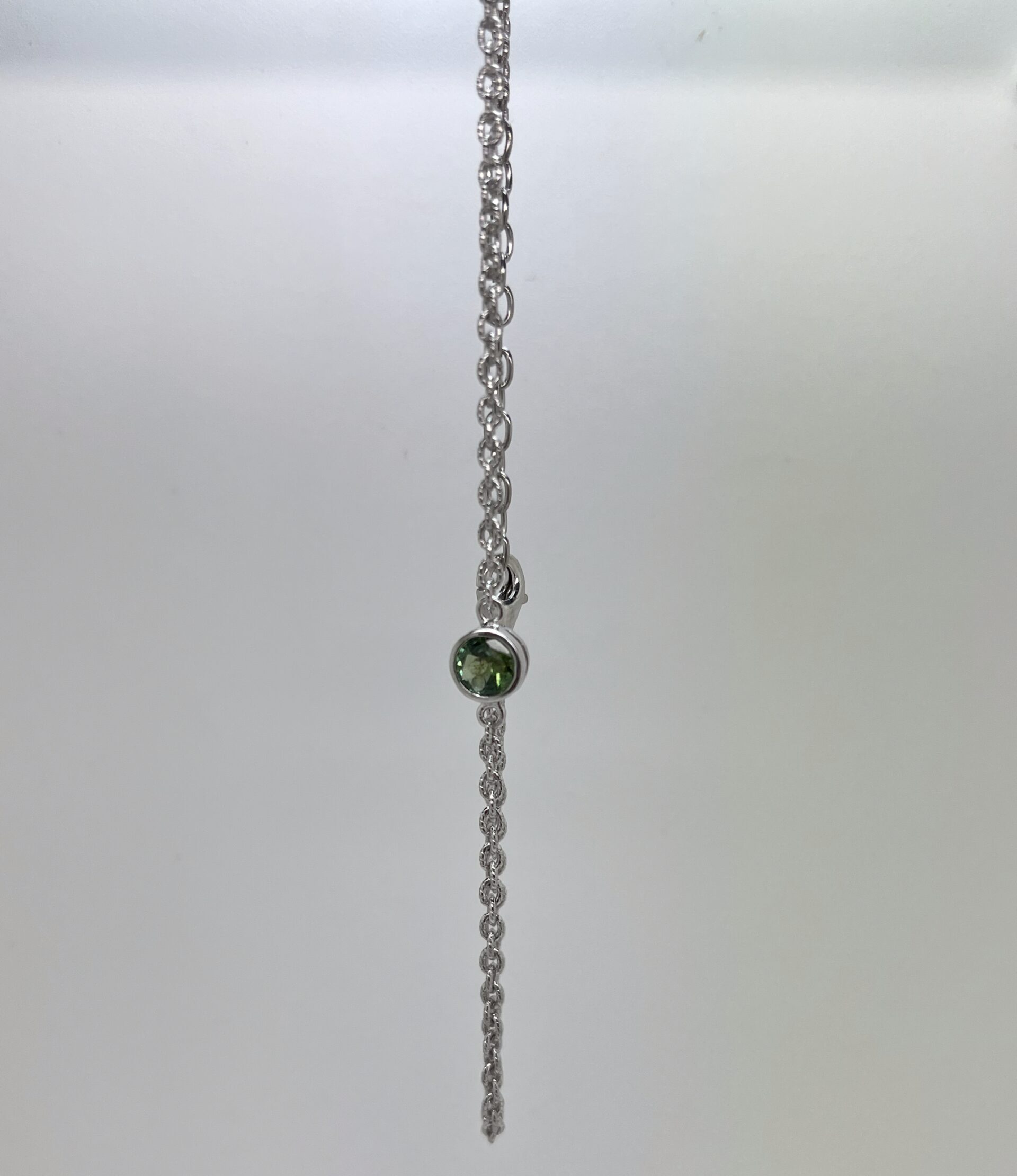 Single Stone Green Tourmaline Bracelet