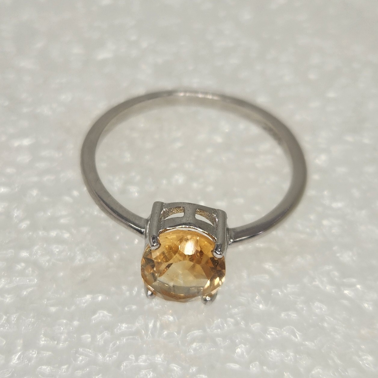 Citrine Oval Solitaire Ring - Image 2