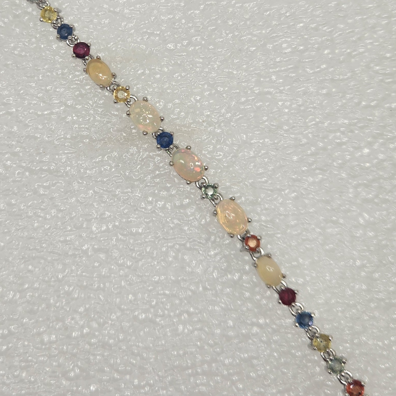 Opal & Mixed Fancy Sapphire Bracelet - Image 2