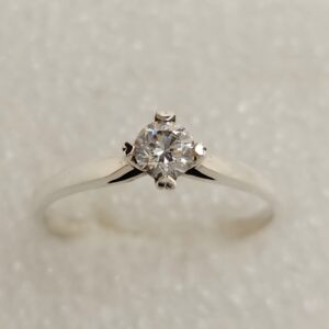 Petite Canary CZ Solitaire