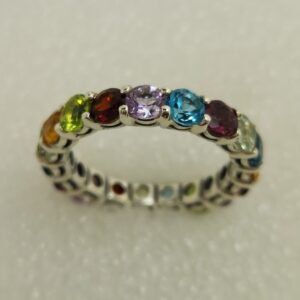Mixed Gemstone Full eternity