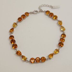 Citrine brilliants & pears bracelet