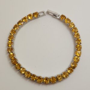 Citrine classic 5mm tennis bracelet