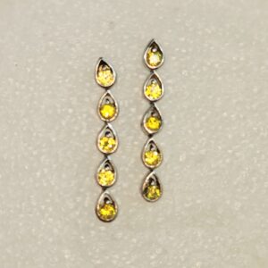 Synthetic yellow Sapphire drop