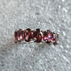 XL Ovals Garnet full eternity