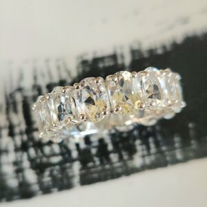 XL Ovals White Topaz full eternity